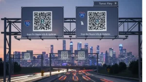 Delhi QR code road signage