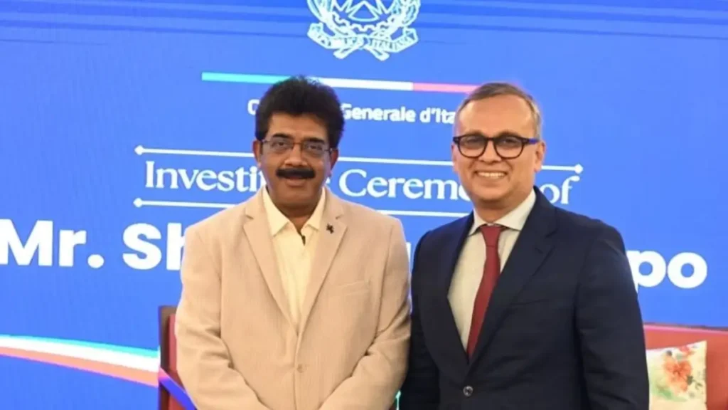 Italy Honours Shrinivas Dempo