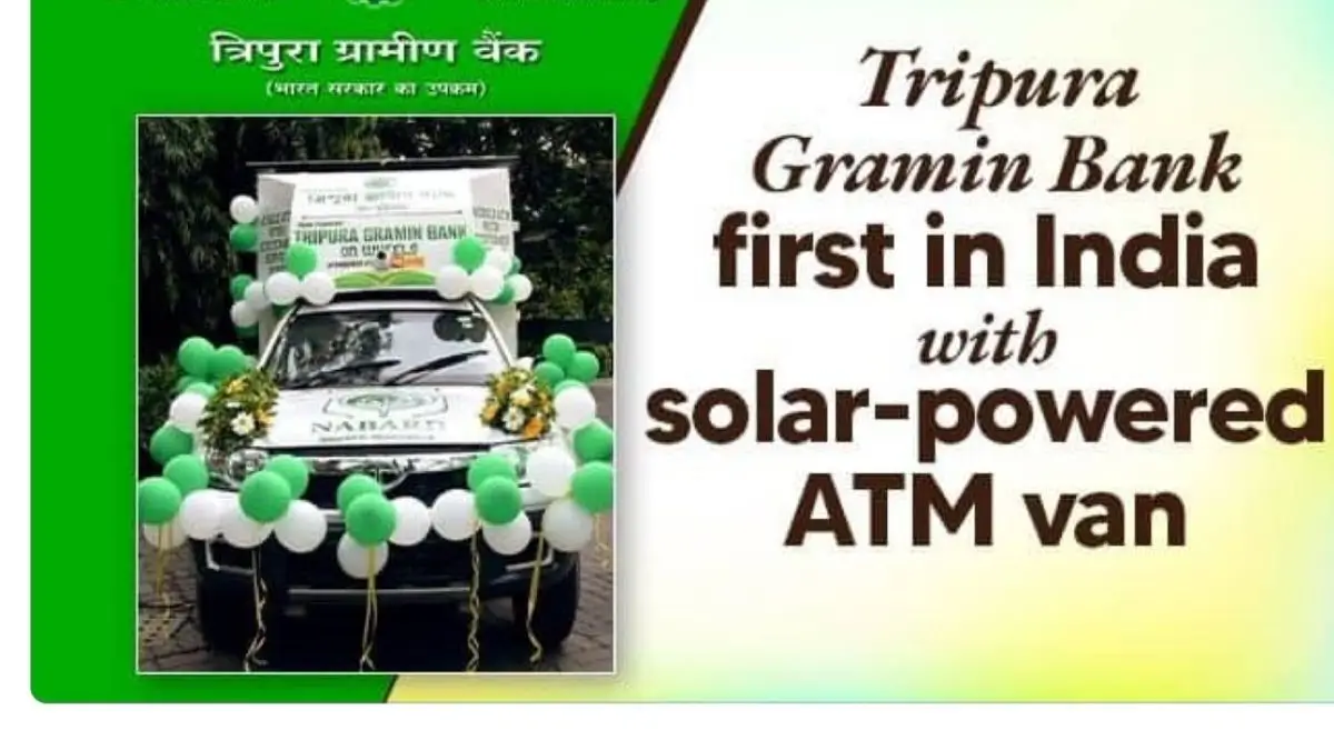 Solar-powered ATM van India