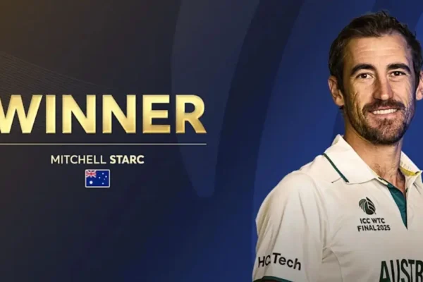 Mitchell Starc Wins ICC Men’s Player of the Month