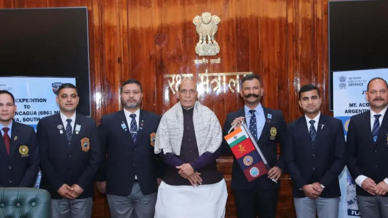 Mt. Aconcagua Expedition 2026: Indian Teams Flagged Off by Raksha Mantri