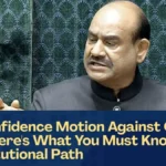 No Confidence Motion Against Om Birla