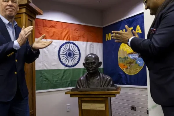 Mahatma Gandhi bust Montana