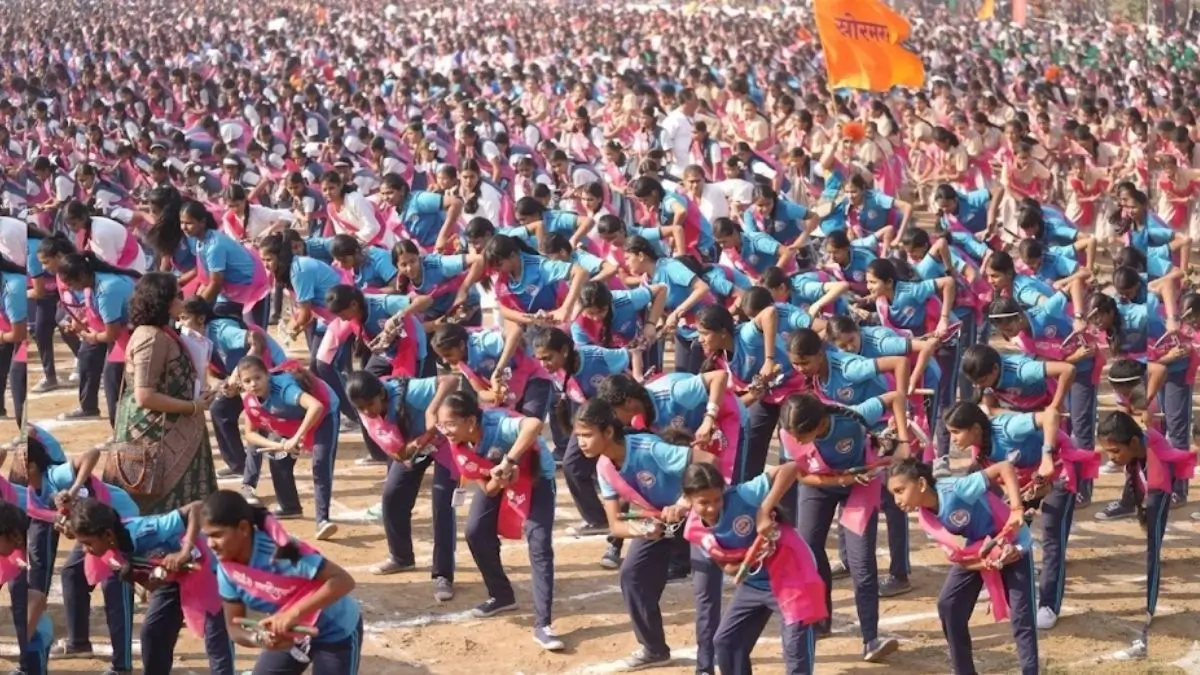 dombivli lezim dance world record