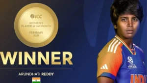 Arundhati Reddy ICC Women’s Player of the Month