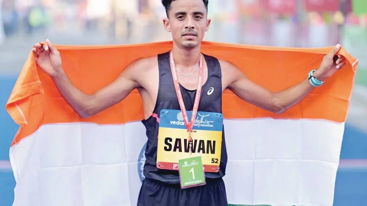 Sawan Barwal marathon record 2026