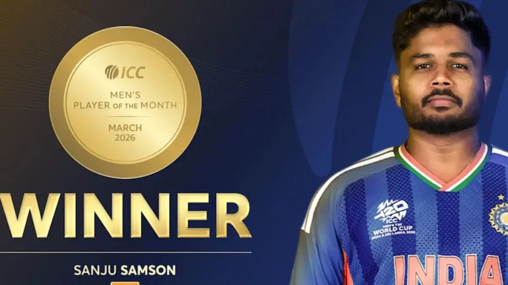 Sanju Samson ICC Player of the Month March