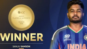 Sanju Samson ICC Player of the Month March