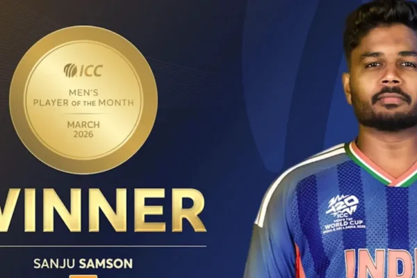 Sanju Samson ICC Player of the Month March