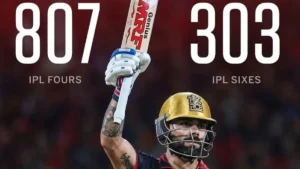 virat kohli 800 boundaries IPL
