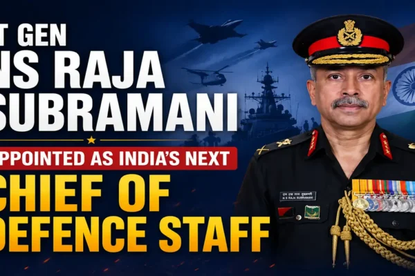 lt gen ns raja subramani appointment
