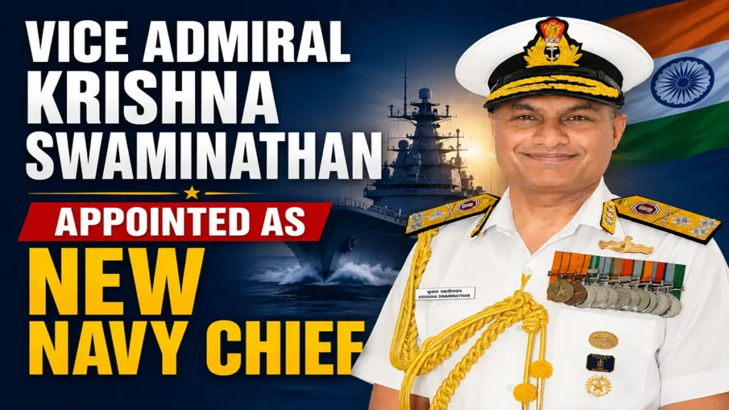 vice admiral krishna swaminathan appointment