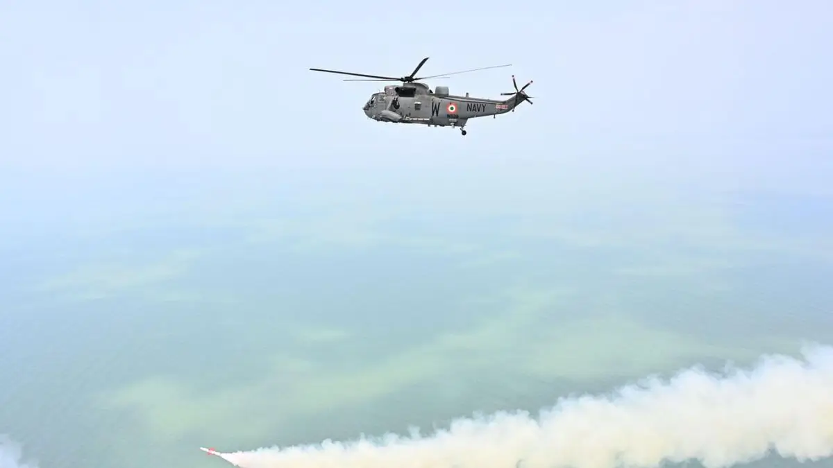naval anti ship missile test