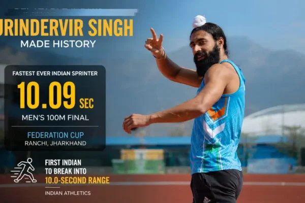 Gurindervir Singh 100m Record