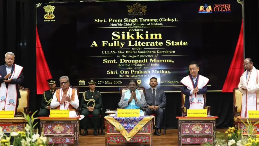 Sikkim fully literate state