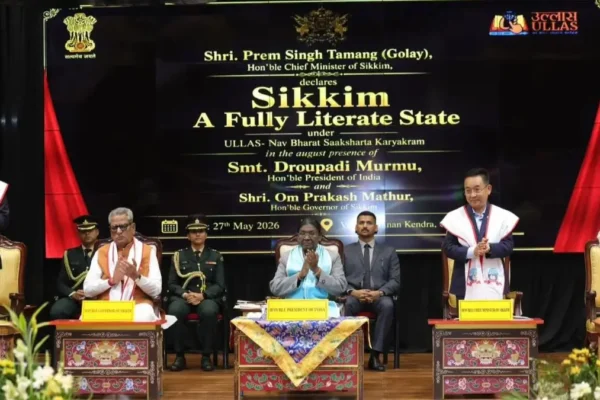 Sikkim fully literate state