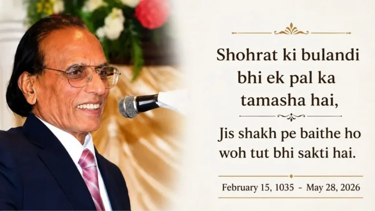 Bashir Badr Passes Away Current Affairs 2026 | Life, Awards, Biography & Exam Notes