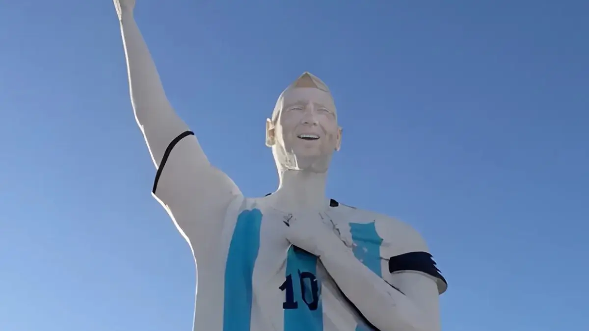 world tallest messi statue