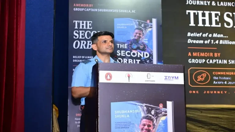 The Second Orbit Memoir Release: Air Chief Marshal Amar Preet Singh Launches Shubhanshu Shukla’s Inspiring Book