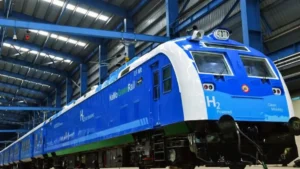 India first hydrogen fuel cell train