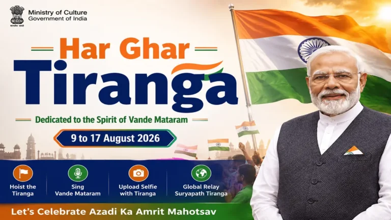 Har Ghar Tiranga 2026 Campaign: Dates, Vande Mataram, Suryapath Tiranga & Key Facts