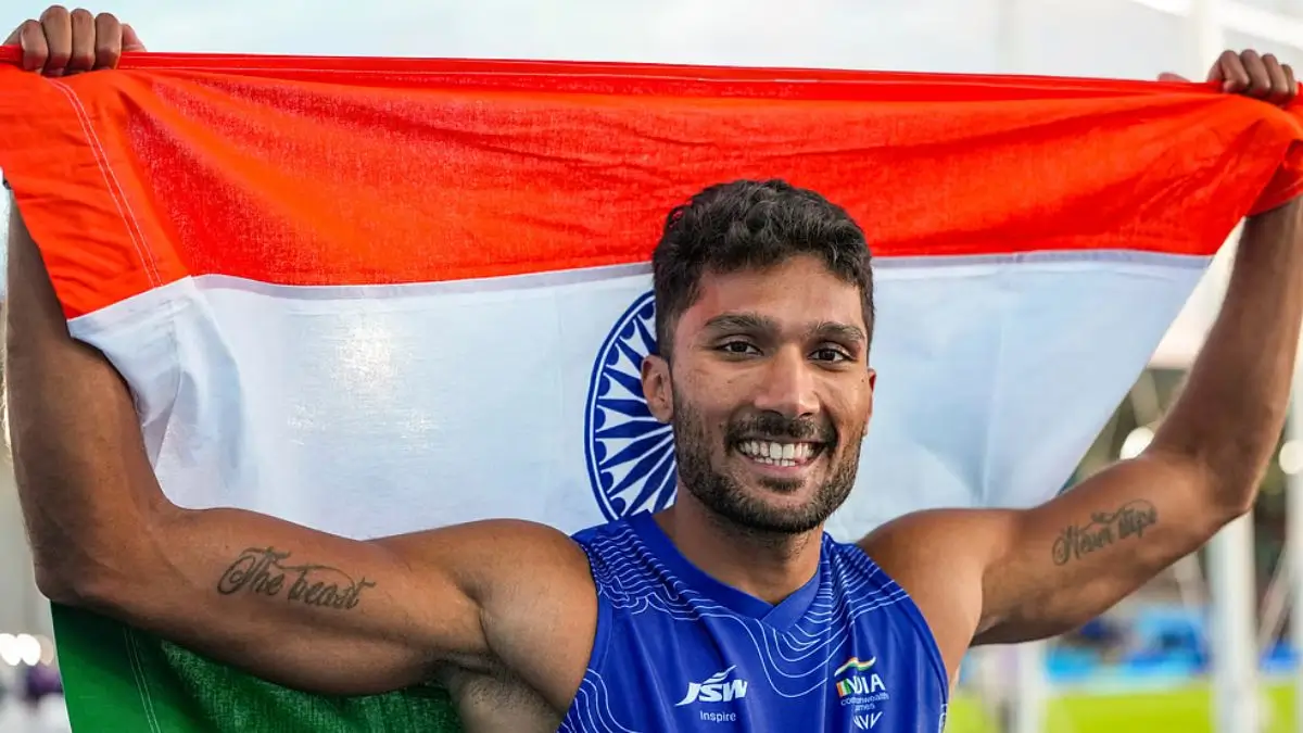 Tejaswin Shankar Commonwealth Games medal
