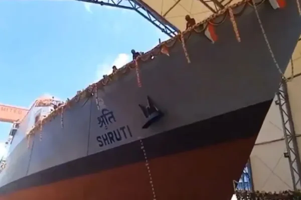 Indian Navy Shruti NGOPV launch