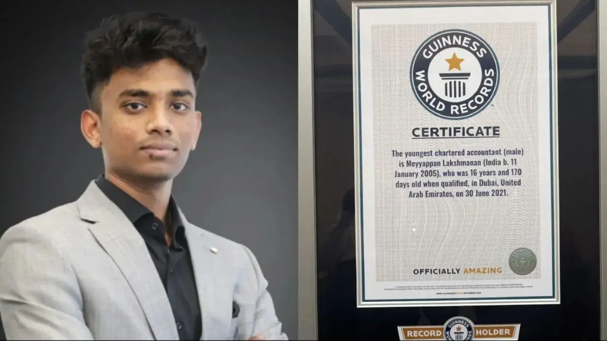 youngest Chartered Accountant Lakshmanan Meyyappan