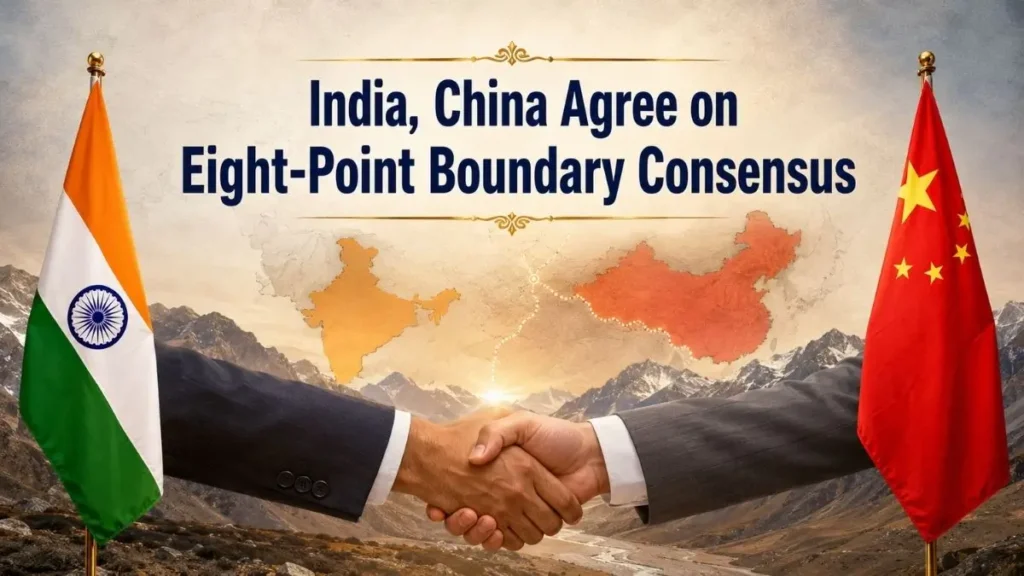 India China LAC 8 point consensus