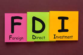 "FDI संकुचन भारत FY24"