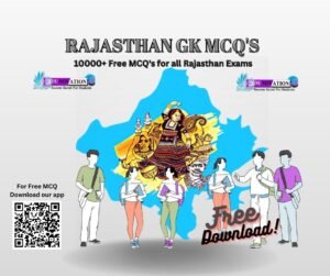 Rajasthan GK MCQ in English