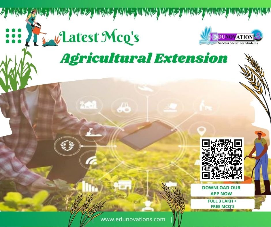 Agricultural Extension Mcq