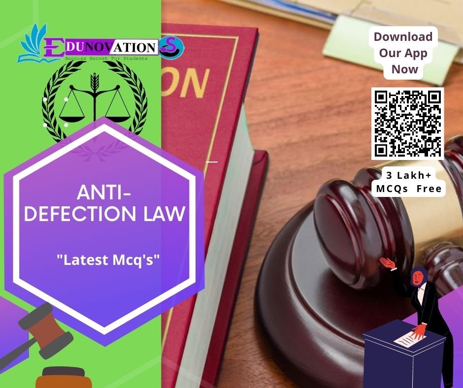 Anti-Defection Law Mcq