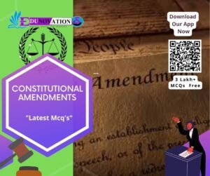 Constitutional Amendments Mcq