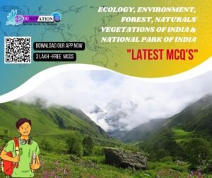 Ecology, Environment, Forest, Naturals Vegetations Of India and National Park Of India Mcq