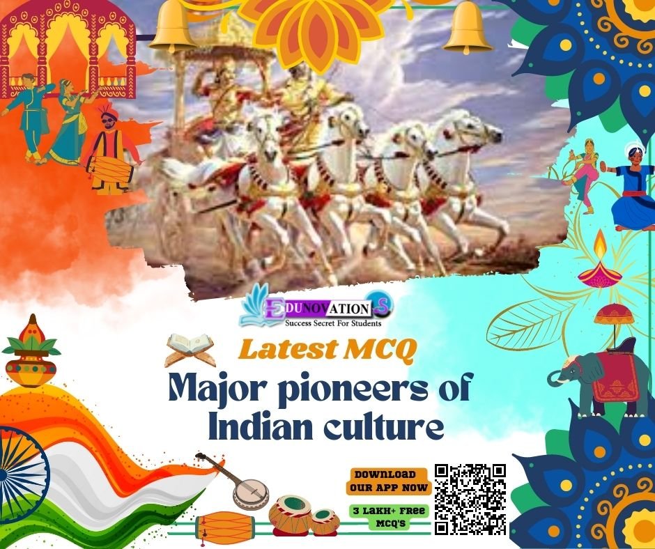 Major Pioneers Of Indian Culture - Indian Art And Culture GK MCQ - MCQs ...