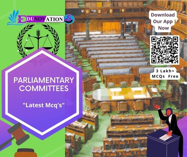 Parliamentary Committees - Indian Polity GK MCQ - MCQs Multiple Choice ...