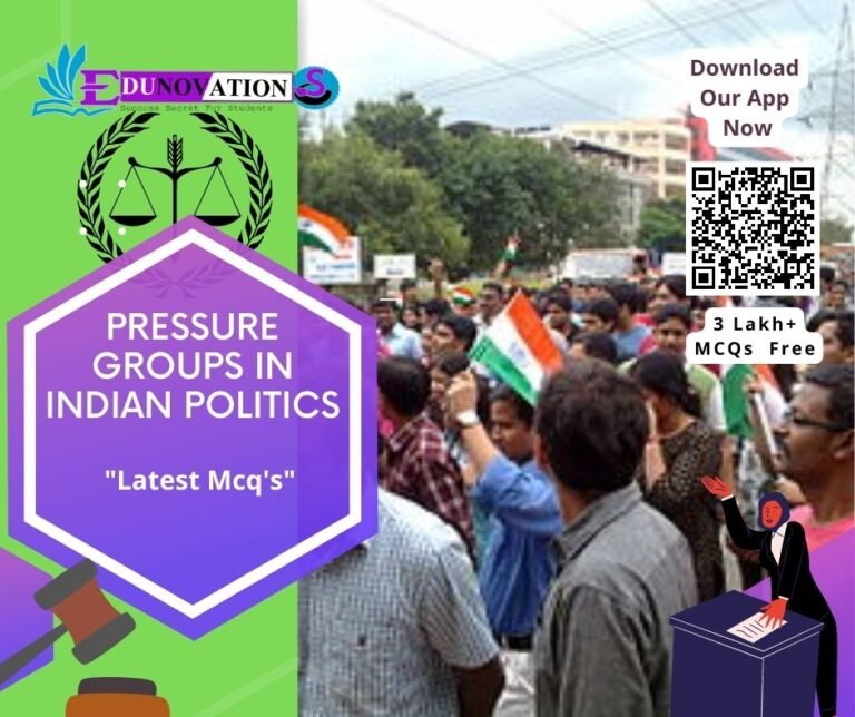 Pressure Groups In Indian Politics- Indian Polity GK MCQ - MCQs ...