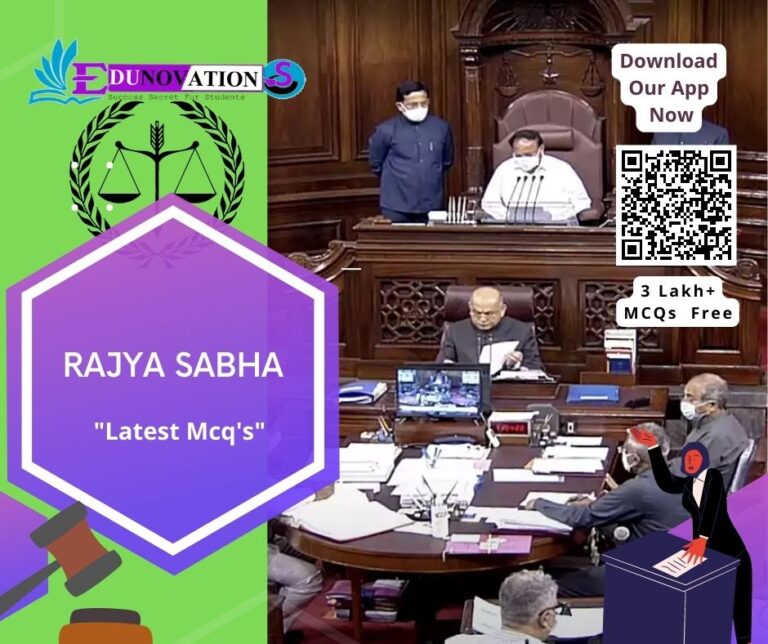 Rajya Sabha - Indian Polity GK MCQ - MCQs Multiple Choice Questions
