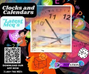 Clocks and Calendars Mcq's