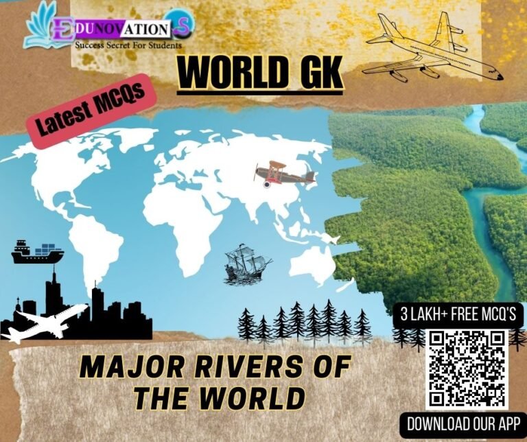 Major Rivers Of The World - World General Knowledge GK MCQ - MCQs ...