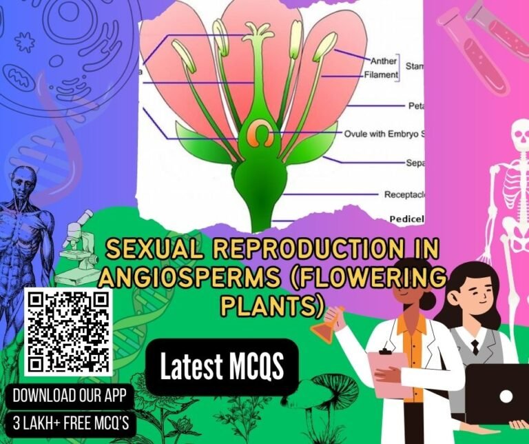 Sexual Reproduction In Angiosperms Flowering Plants Biology Gk Mcq Mcqs Multiple Choice 0320