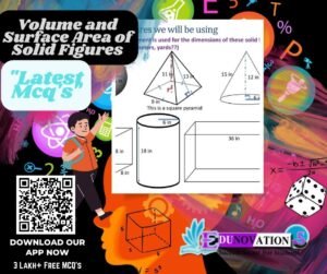 Volume and Surface Area of Solid Figures Mcq's