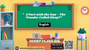 A Pact with the Sun - The Wonder Called Sleep