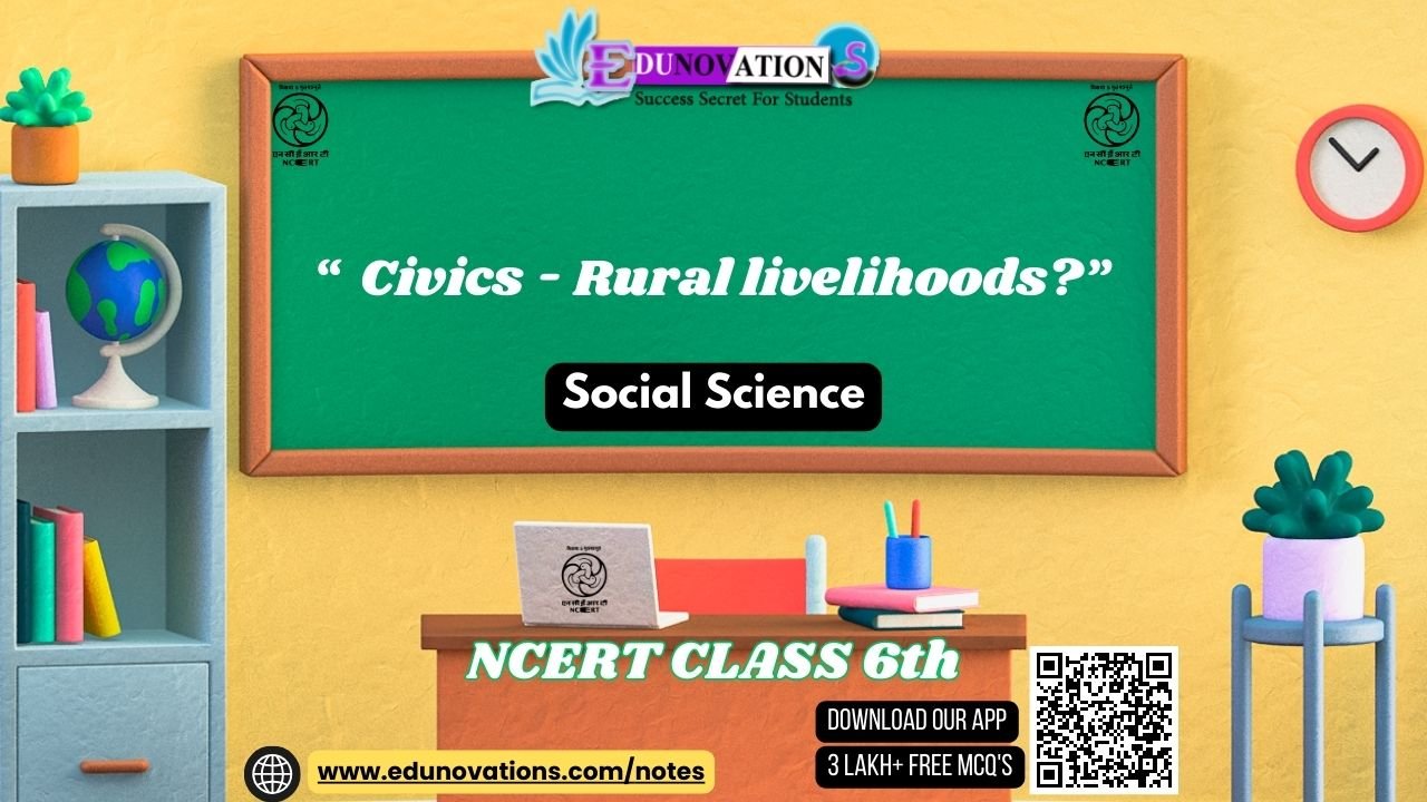 Civics - Rural livelihoods