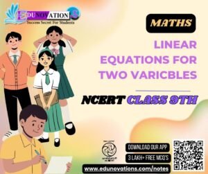 Linear Equations for two Varicbles