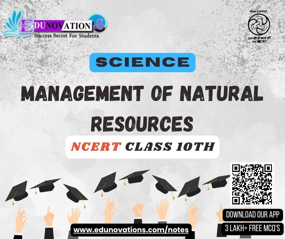 NCERT Class 10 Science MCQ : Management Of Natural Resources - MCQs ...
