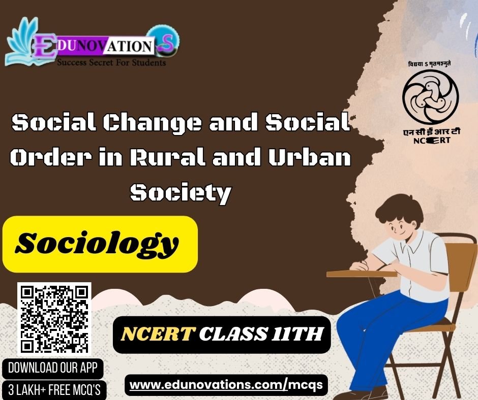 Social Change and Social Order in Rural and Urban Society