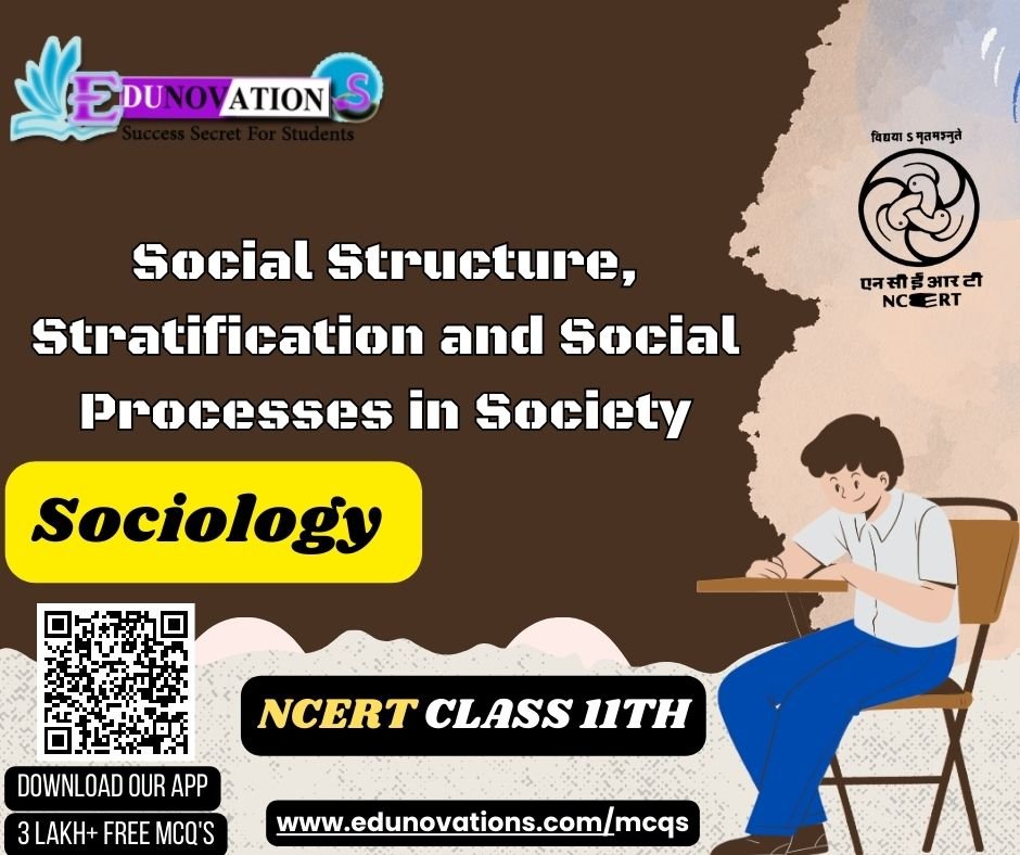 Social Structure, Stratification and Social Processes in Society