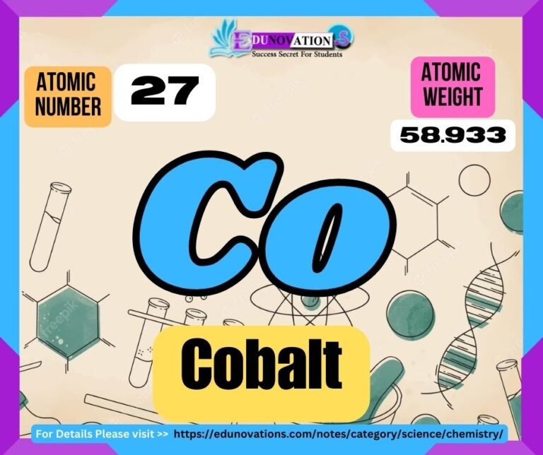 Cobalt Properties, usage, isotopes, methods of production and applications